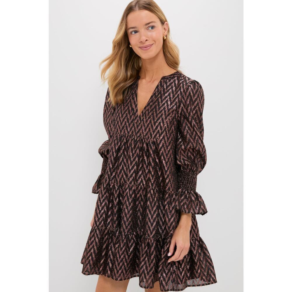 POMANDER PLACE Metallic Ikat Kenzo Dress Size S NWT Retail $98 Tuckernuck